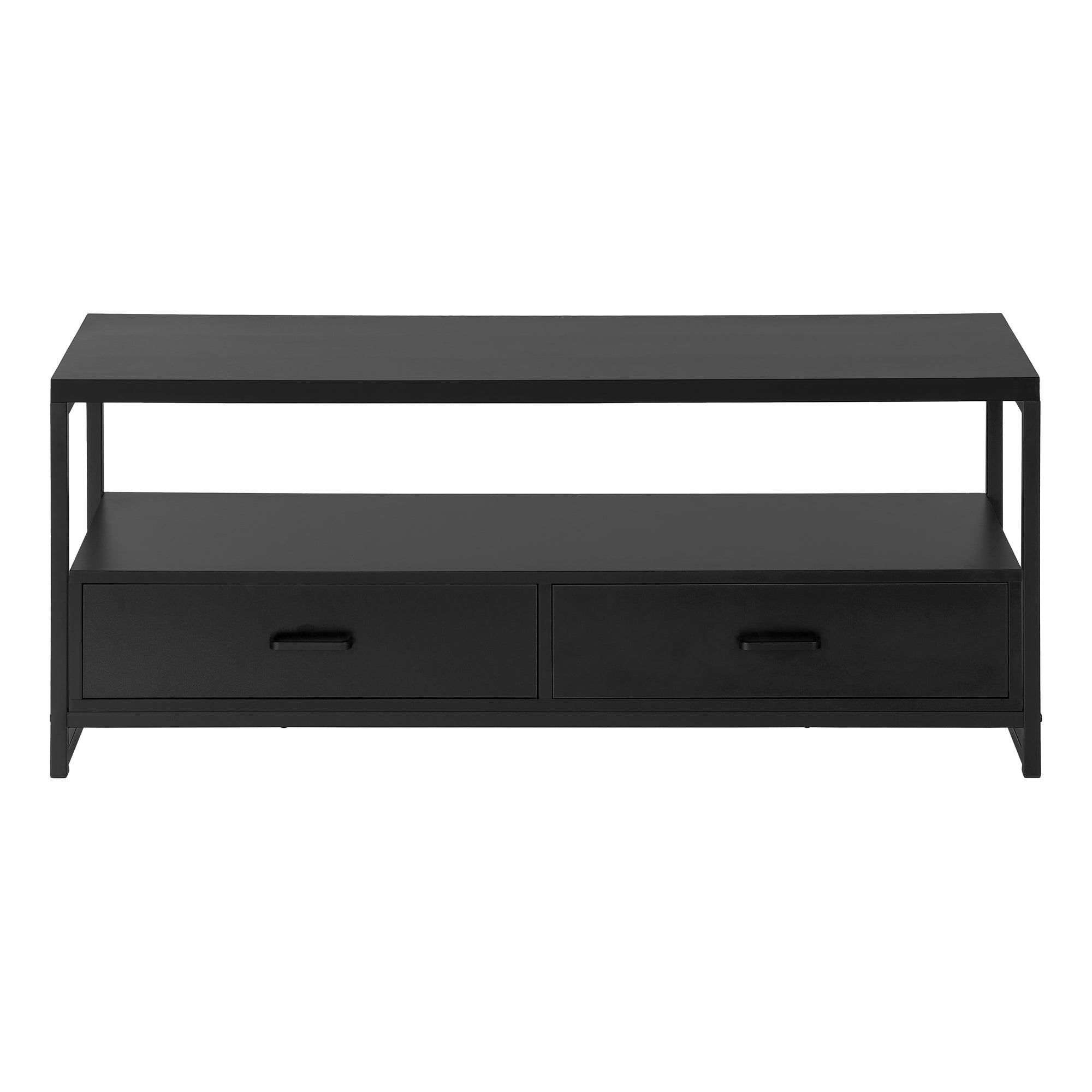 TV STAND - 48""L / BLACK / BLACK METAL