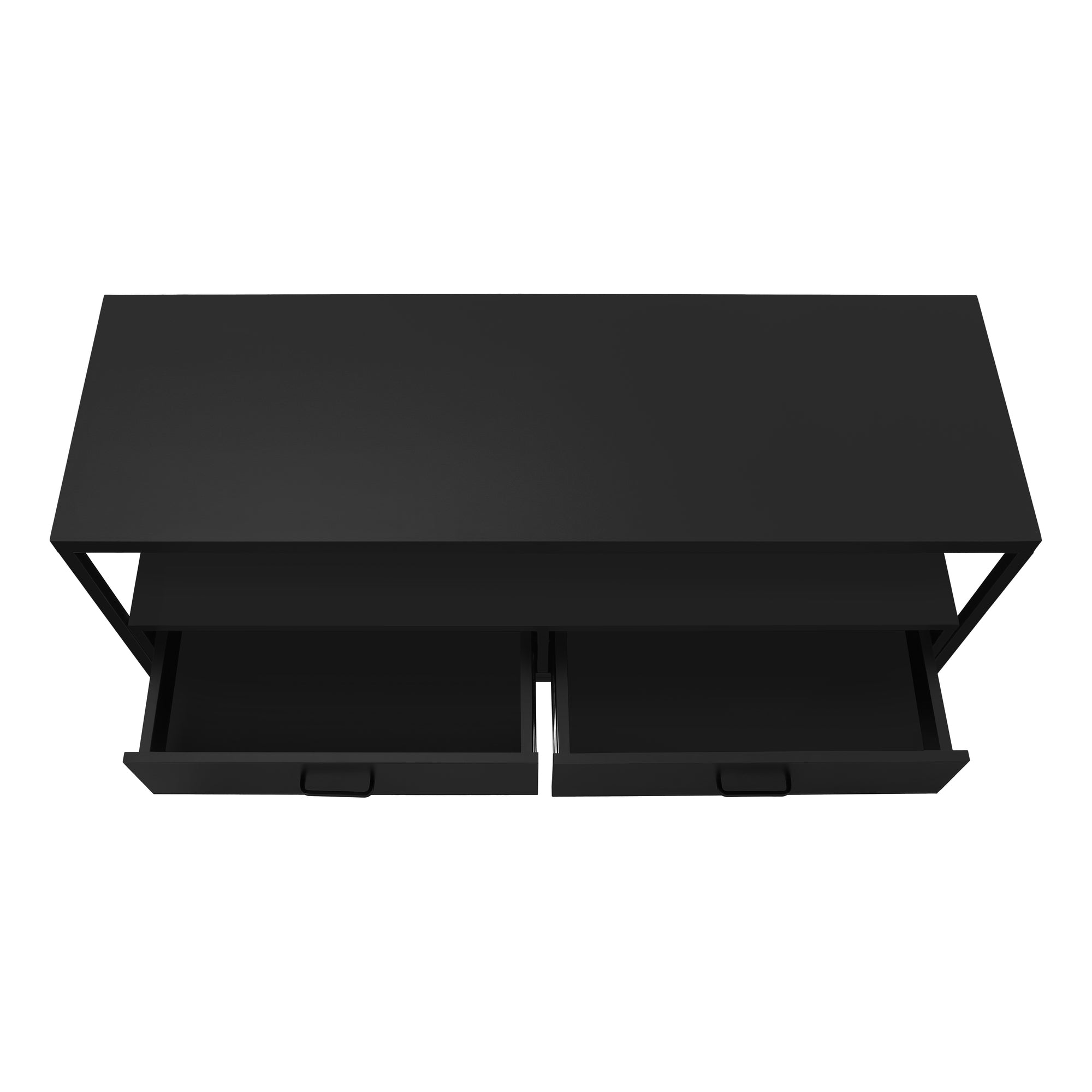 TV STAND - 48""L / BLACK / BLACK METAL