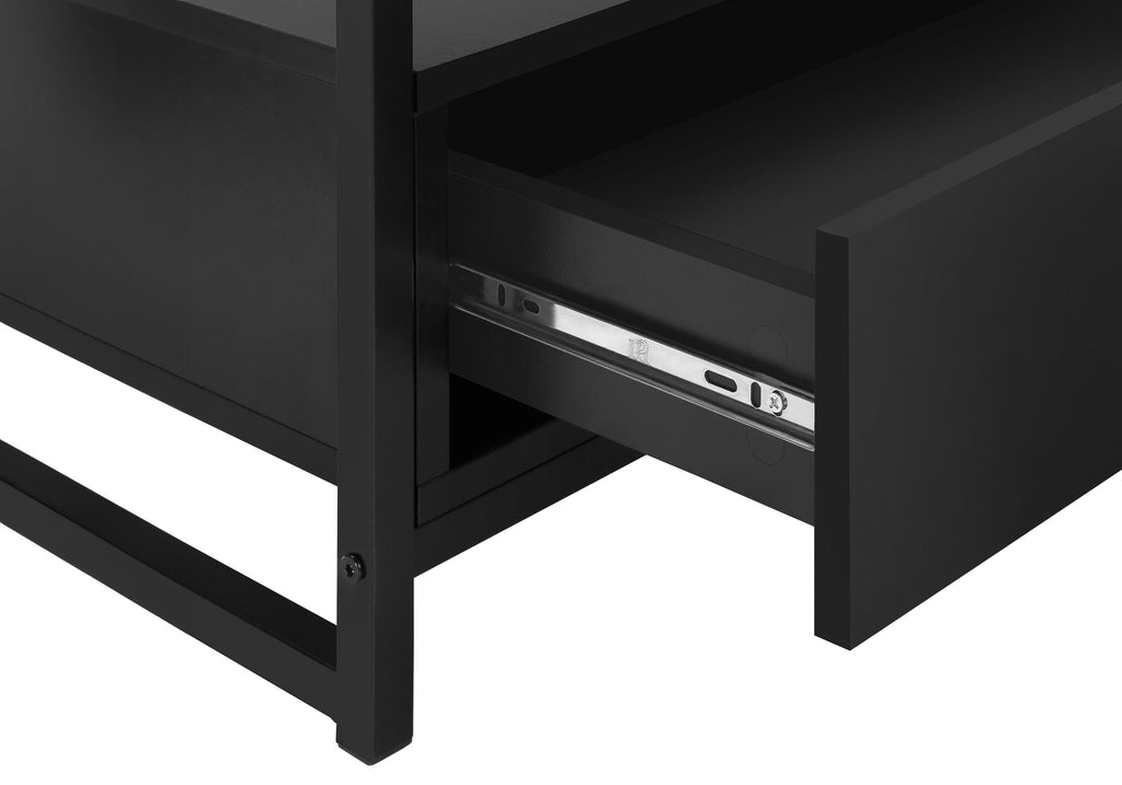 TV STAND - 48""L / BLACK / BLACK METAL
