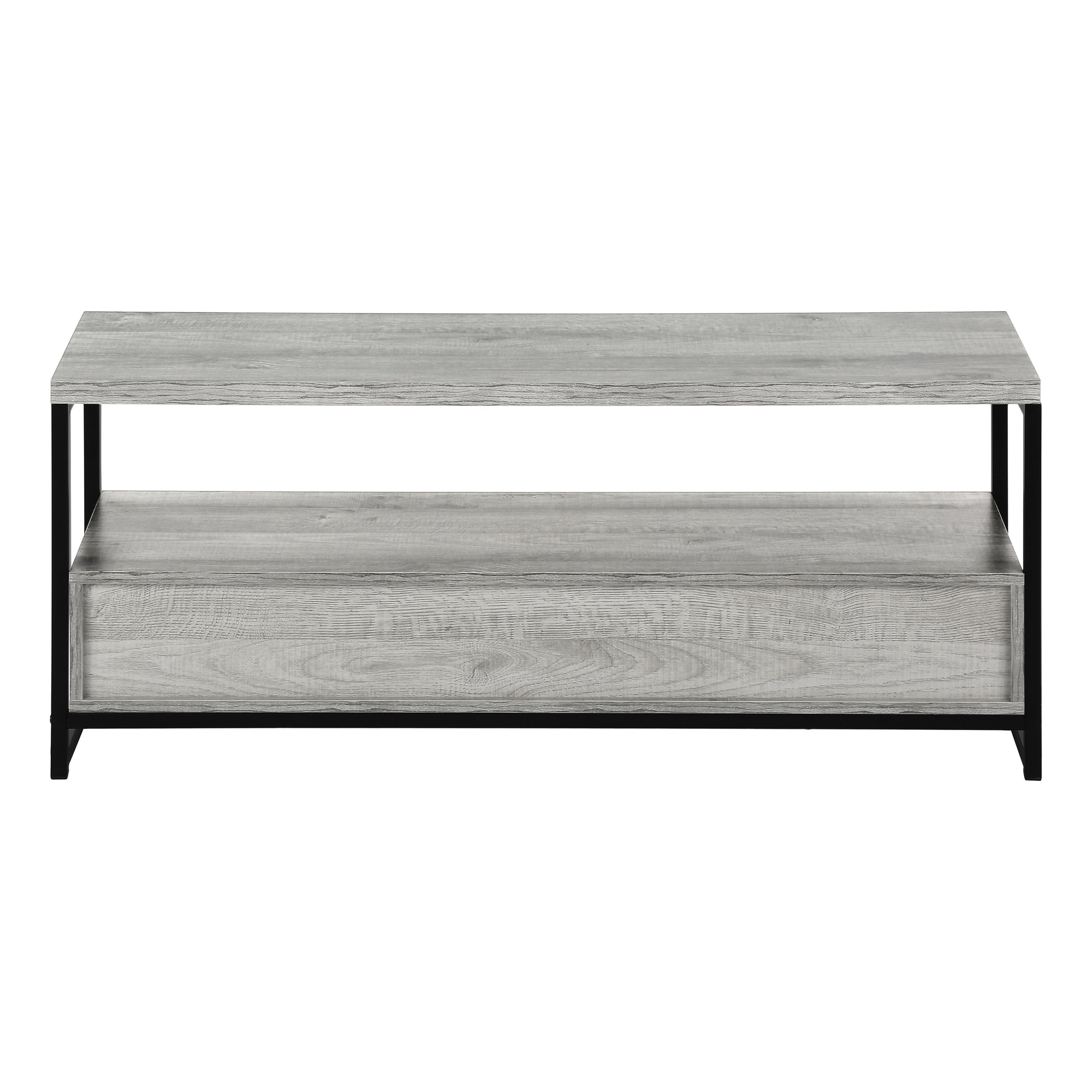 TV STAND - 48""L / GREY / BLACK METAL