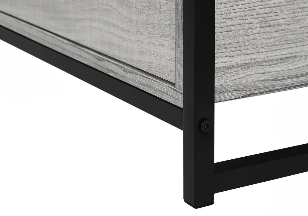 TV STAND - 48""L / GREY / BLACK METAL
