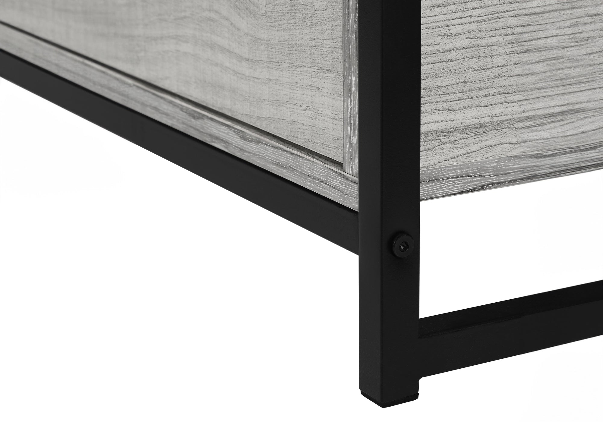 TV STAND - 48""L / GREY / BLACK METAL