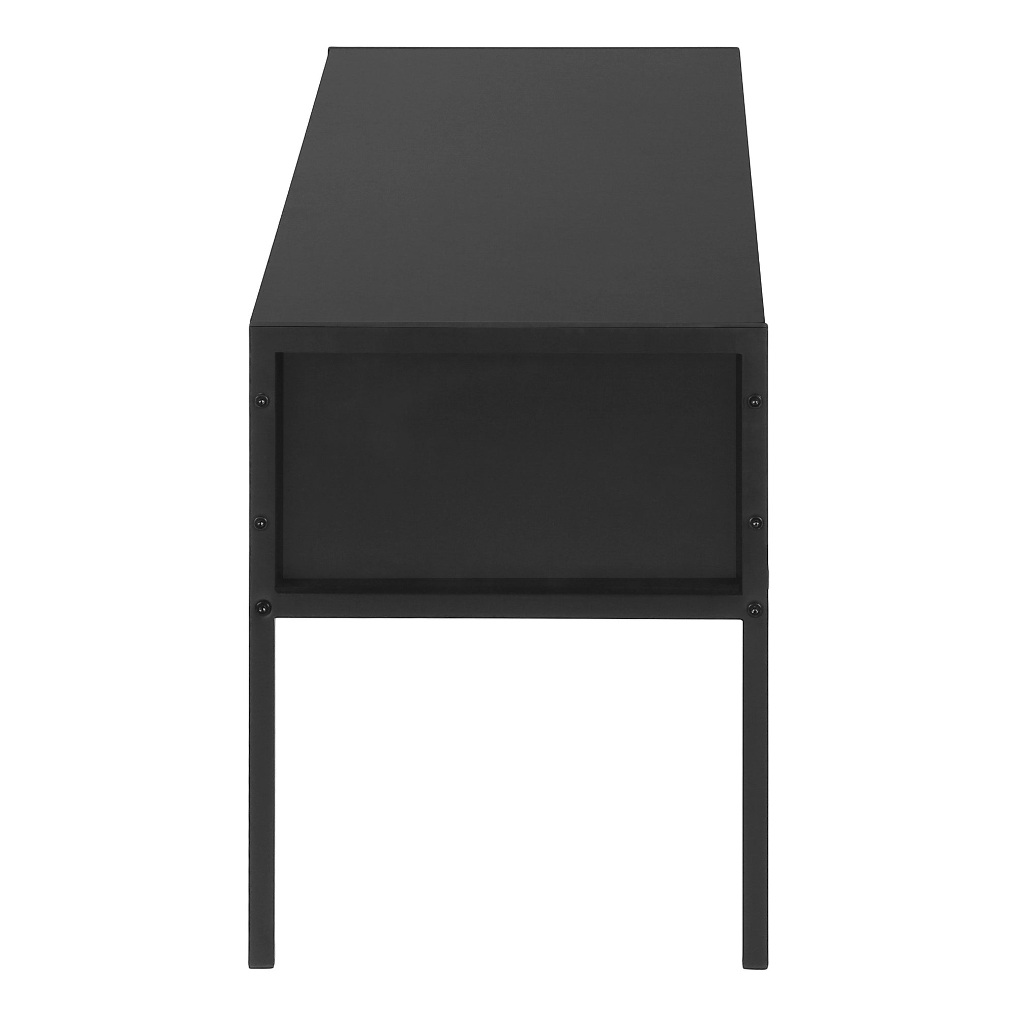 TV STAND - 48""L / BLACK / BLACK METAL