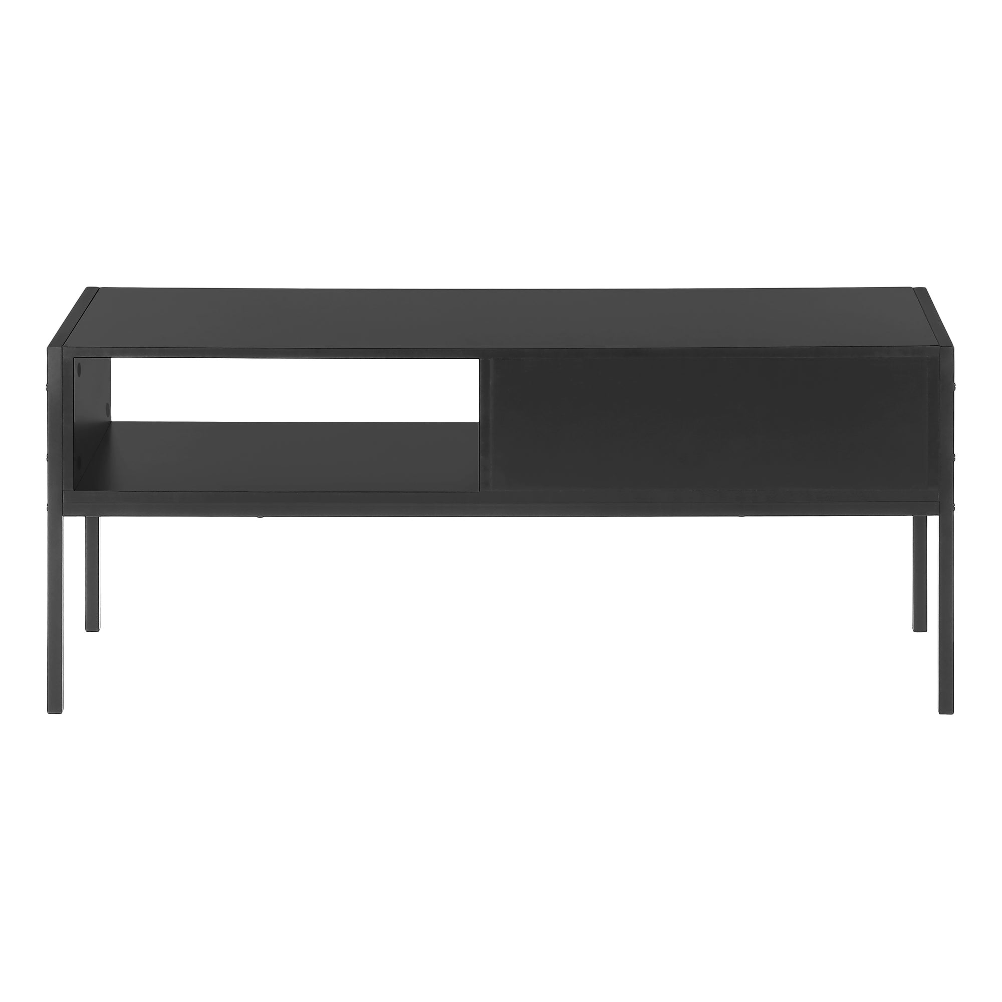 TV STAND - 48""L / BLACK / BLACK METAL