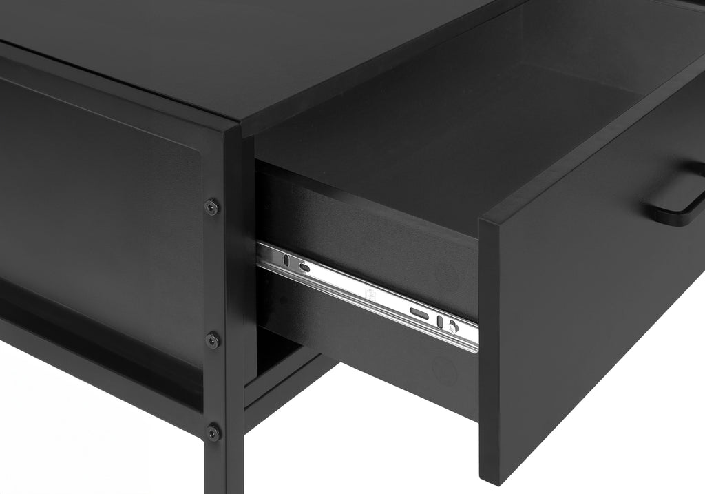 TV STAND - 48""L / BLACK / BLACK METAL