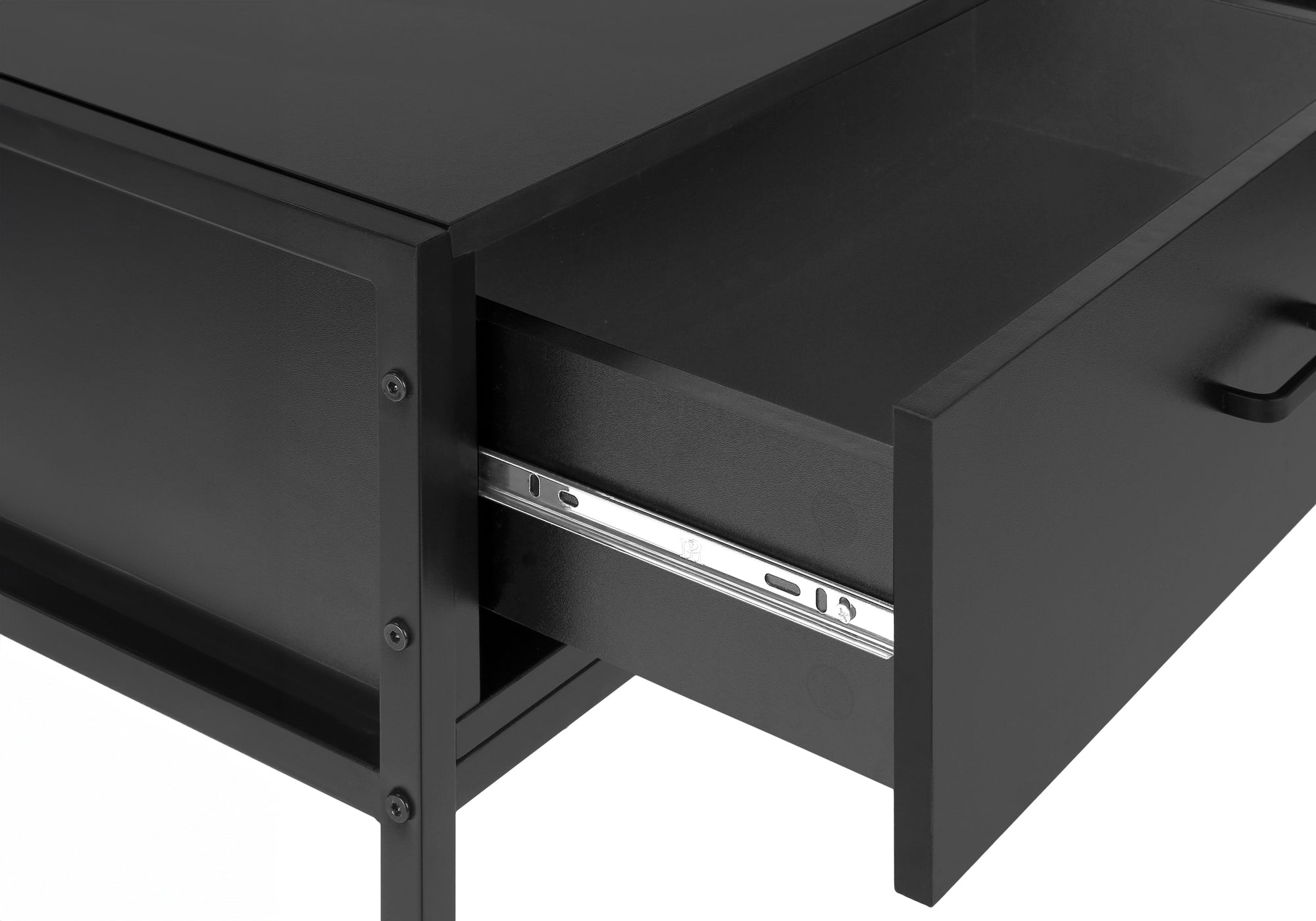 TV STAND - 48""L / BLACK / BLACK METAL