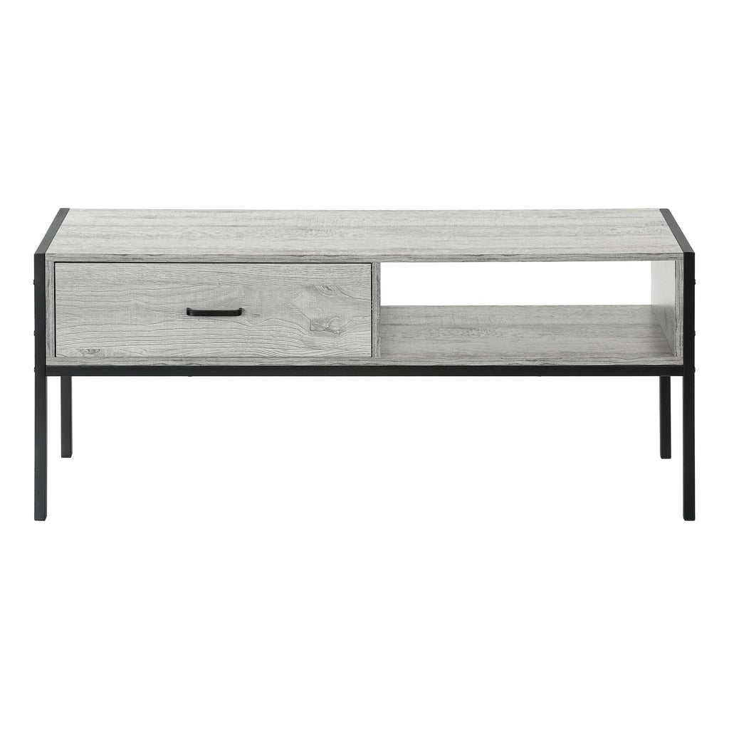 TV STAND - 48""L / GREY / BLACK METAL
