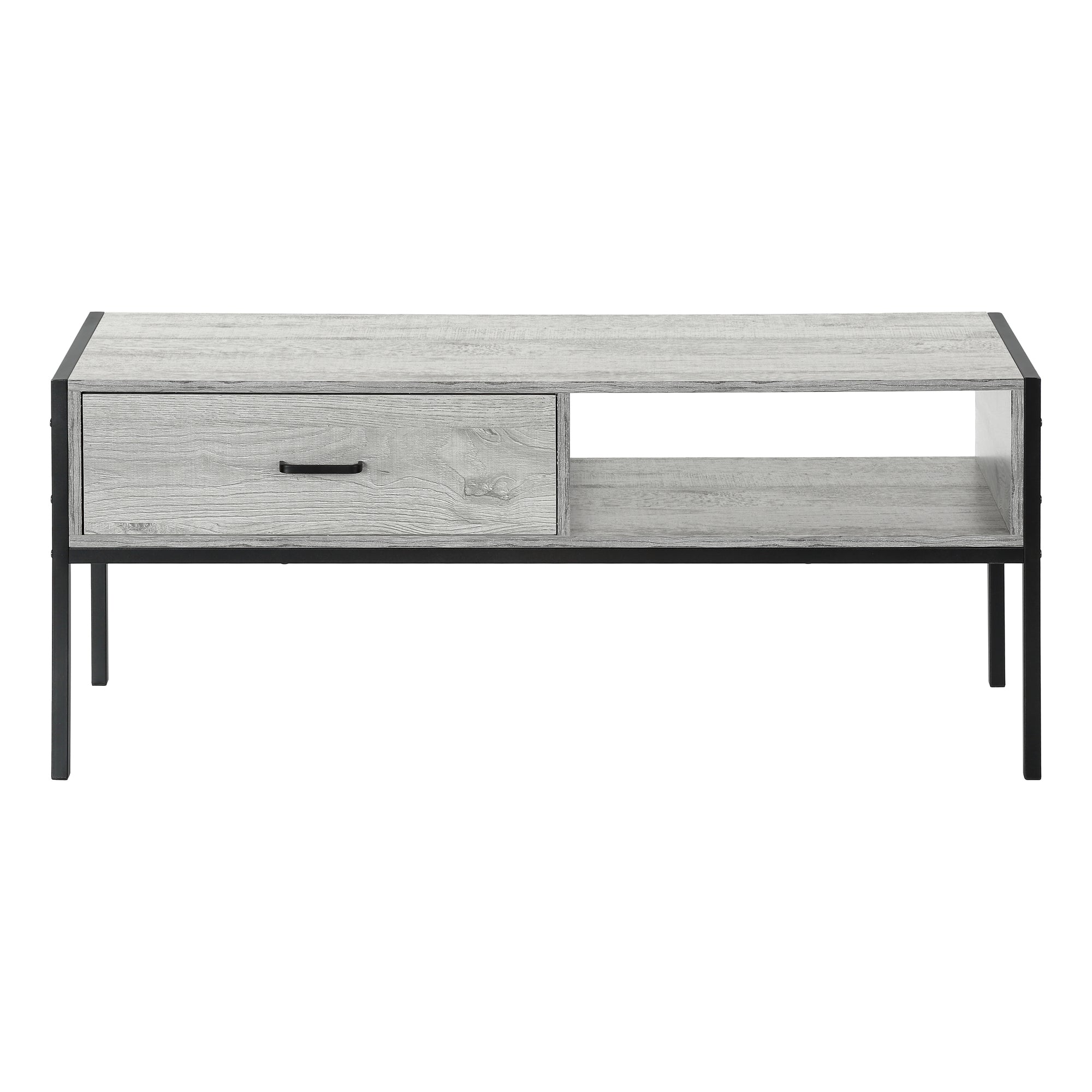 TV STAND - 48""L / GREY / BLACK METAL