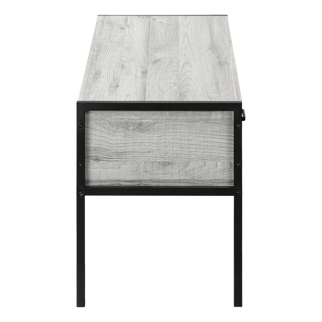 TV STAND - 48""L / GREY / BLACK METAL