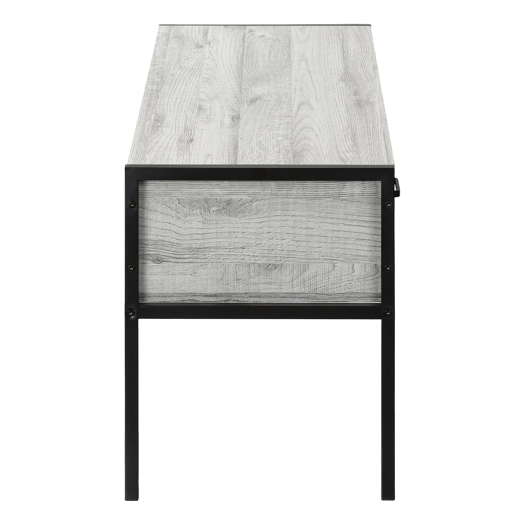 TV STAND - 48""L / GREY / BLACK METAL