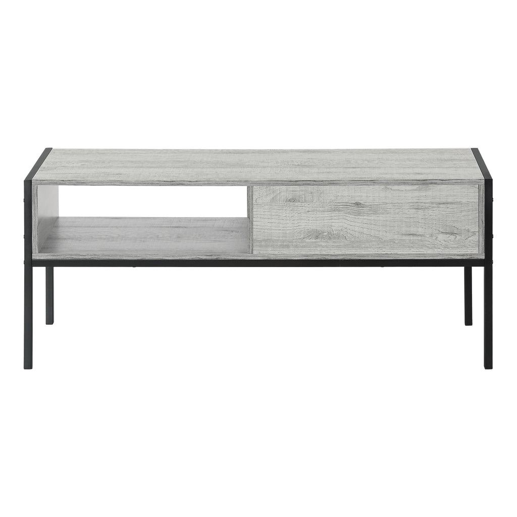 TV STAND - 48""L / GREY / BLACK METAL