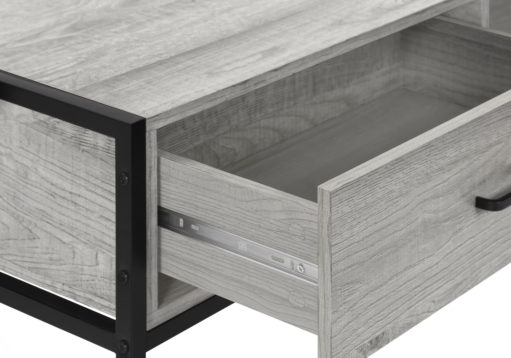 TV STAND - 48""L / GREY / BLACK METAL