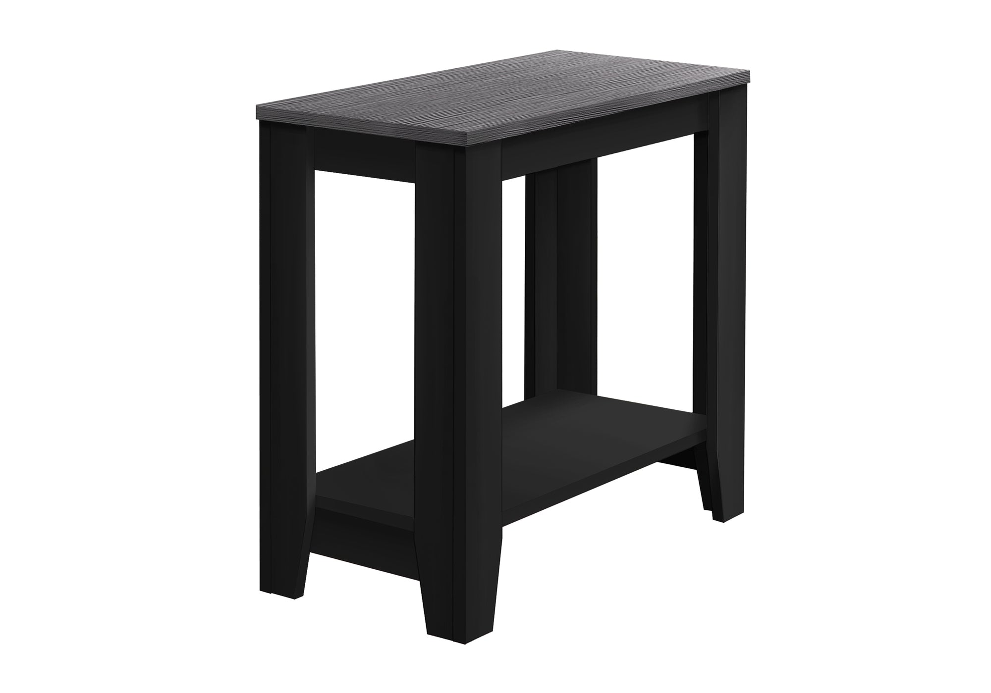 ACCENT TABLE - BLACK / GREY TOP