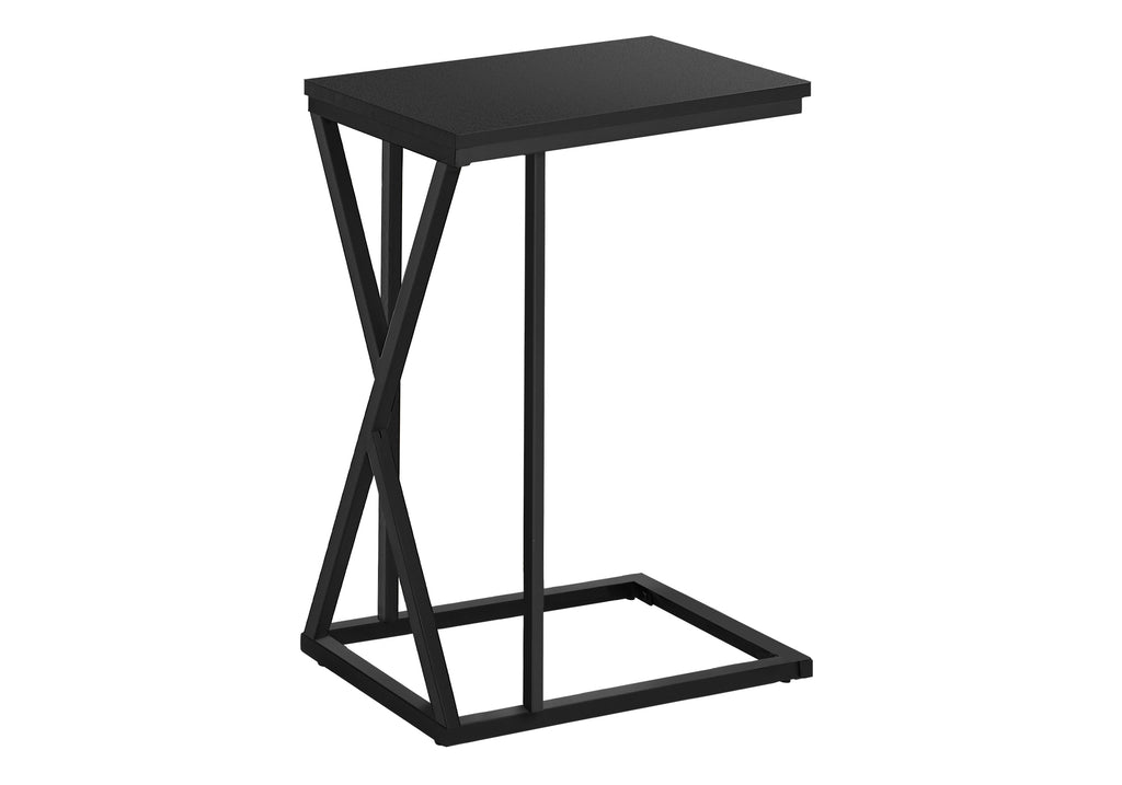 ACCENT TABLE - 25""H / BLACK / BLACK METAL
