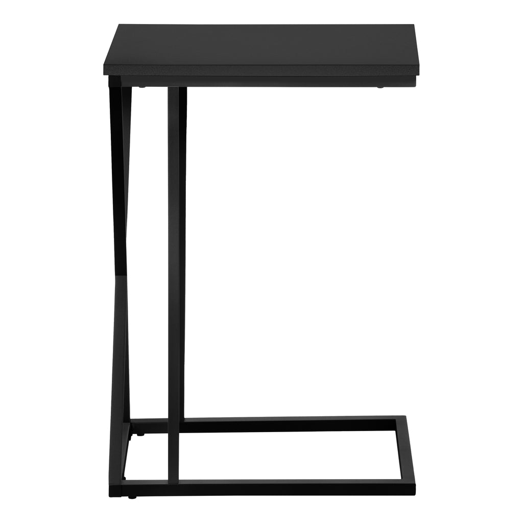 ACCENT TABLE - 25""H / BLACK / BLACK METAL