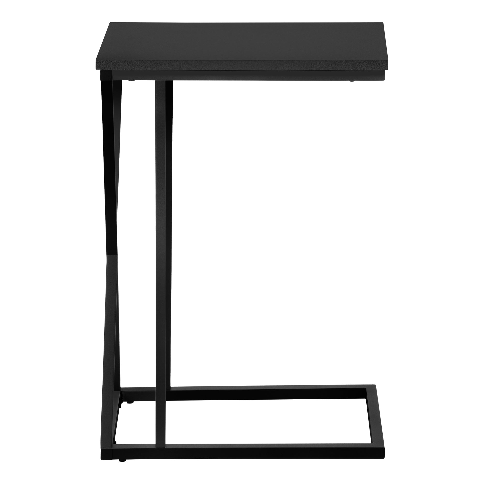 ACCENT TABLE - 25""H / BLACK / BLACK METAL