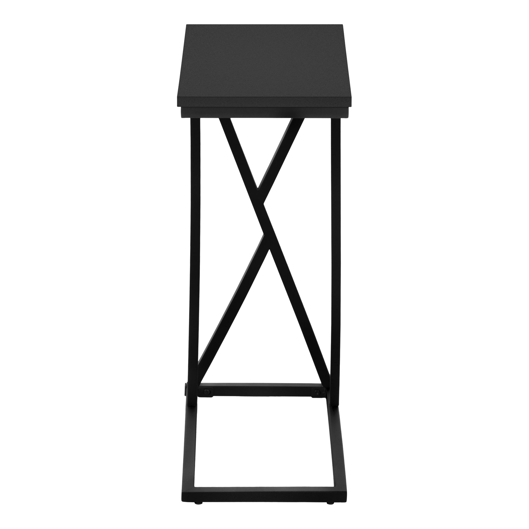 ACCENT TABLE - 25""H / BLACK / BLACK METAL
