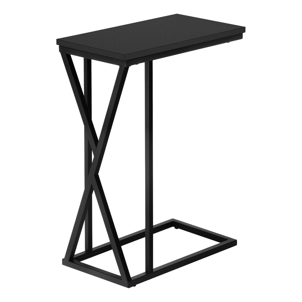 ACCENT TABLE - 25""H / BLACK / BLACK METAL