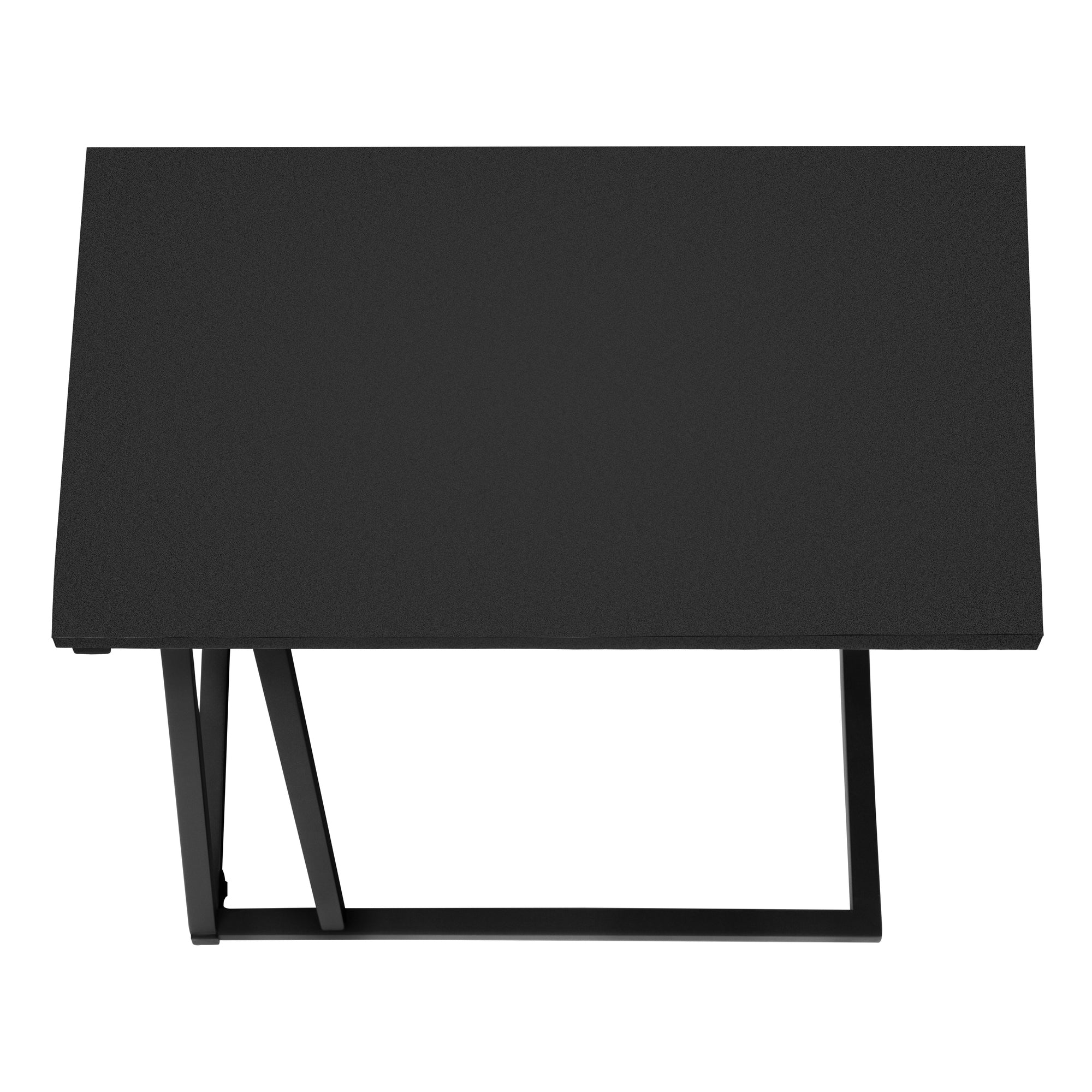 ACCENT TABLE - 25""H / BLACK / BLACK METAL