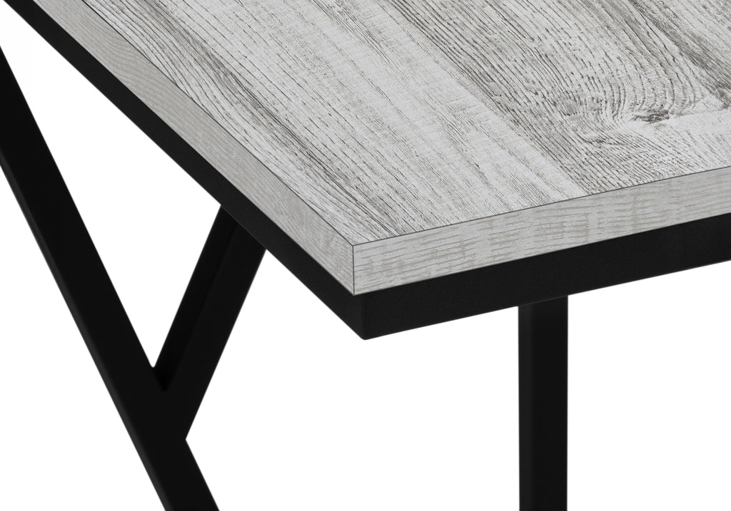 ACCENT TABLE - 25""H / GREY / BLACK METAL