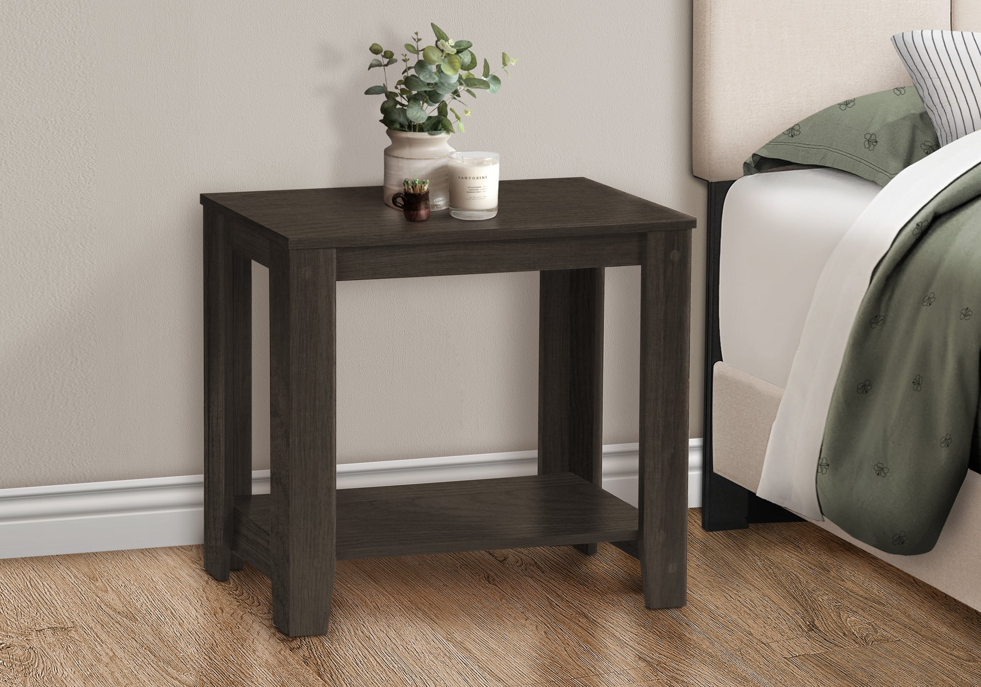 ACCENT TABLE - 22""H / BROWN OAK