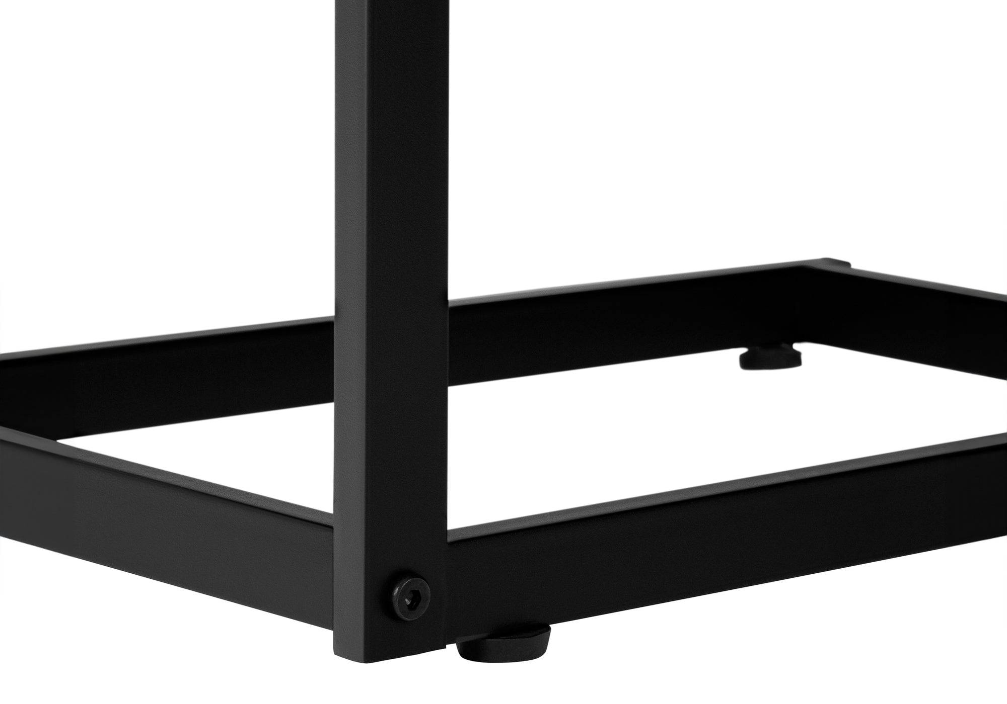 ACCENT TABLE - GREY RECLAIMED WOOD-LOOK / BLACK / DRAWER