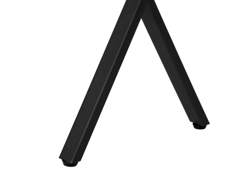 ACCENT TABLE - 24""H / GREY RECLAIMED WOOD / BLACK METAL