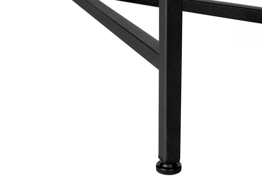 ACCENT TABLE - 42""L / GREY RECLAIMED WOOD / BLACK CONSOLE