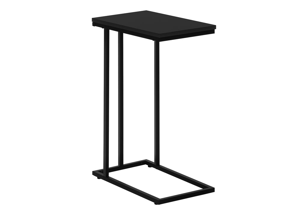 ACCENT TABLE - 25""H / BLACK / BLACK METAL