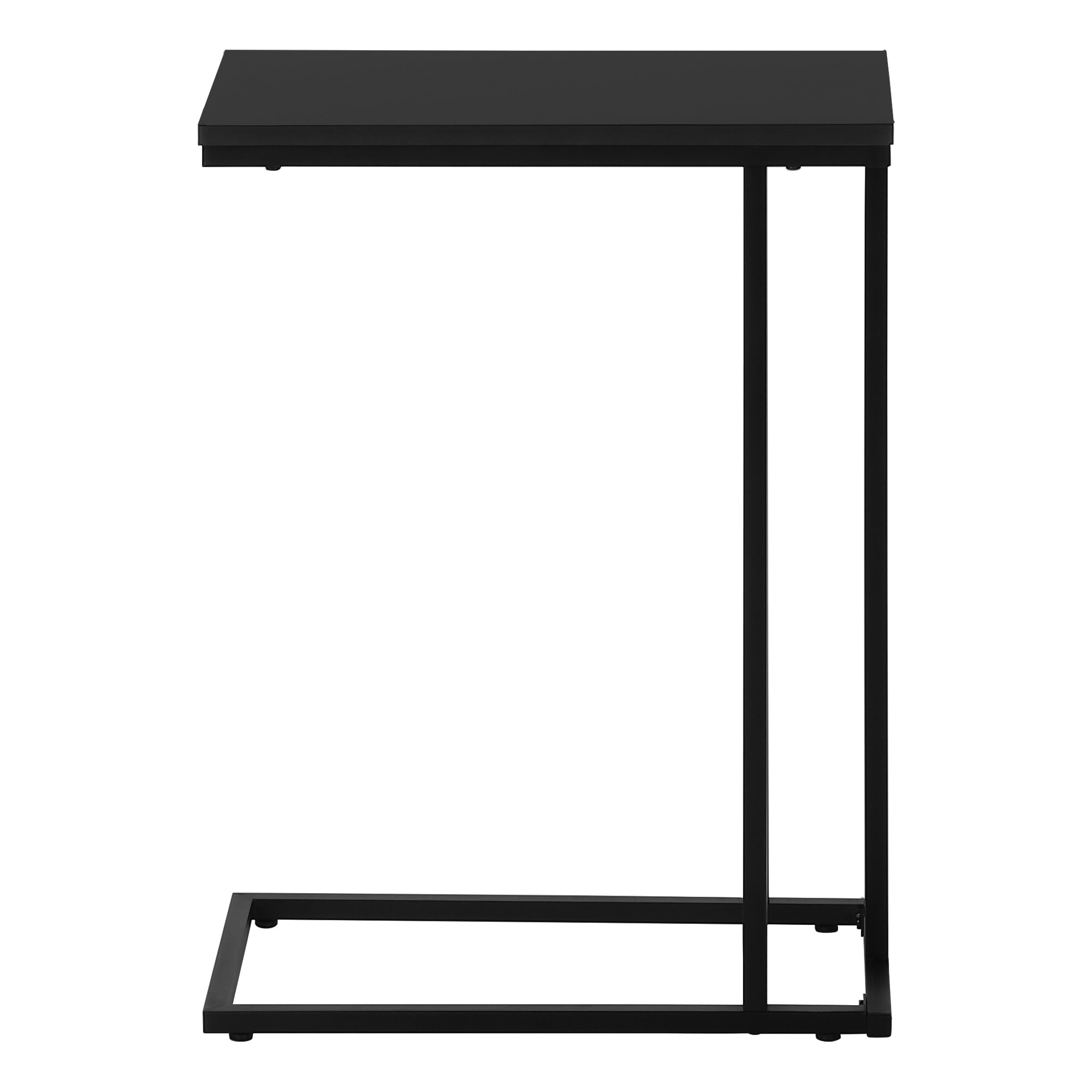 ACCENT TABLE - 25""H / BLACK / BLACK METAL