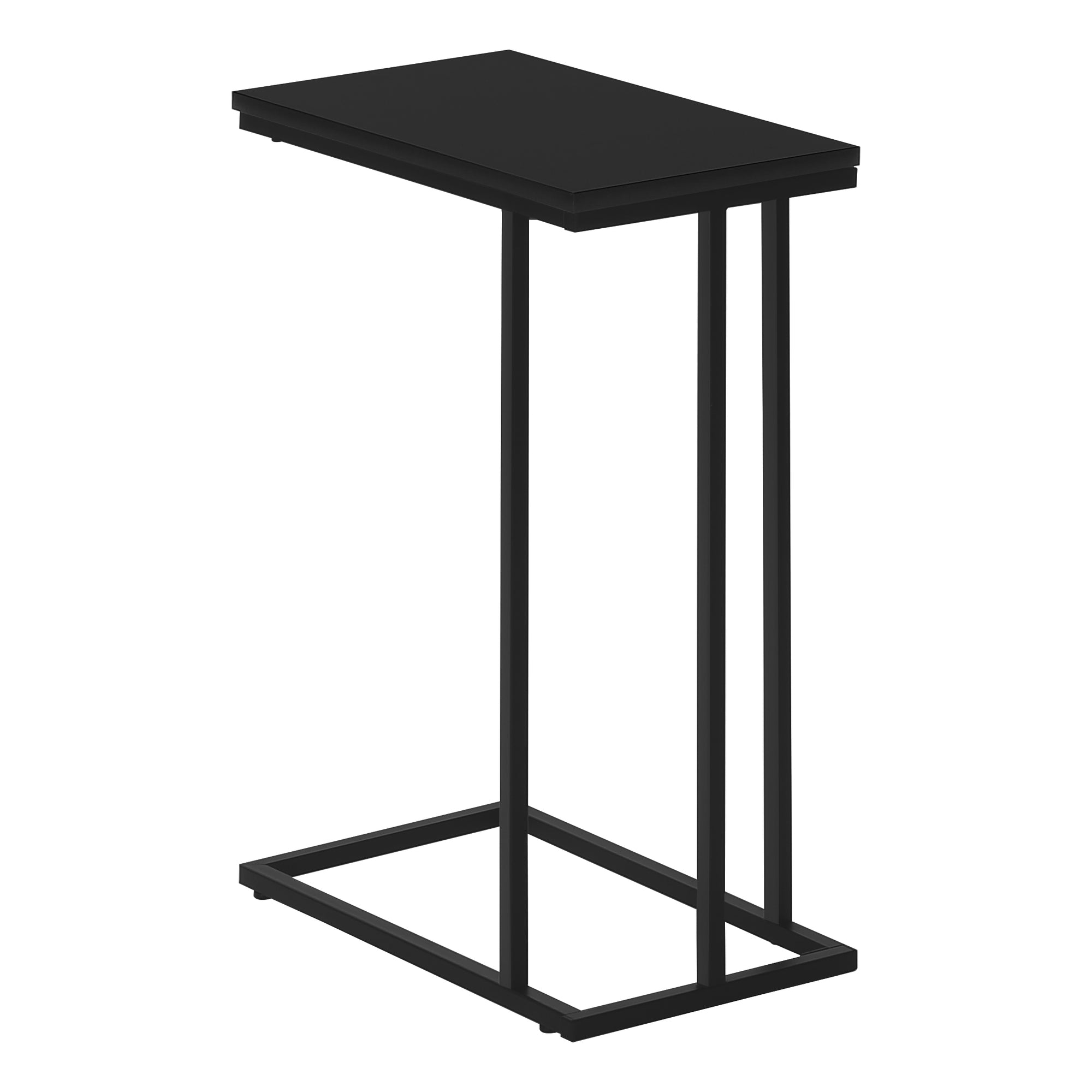 ACCENT TABLE - 25""H / BLACK / BLACK METAL