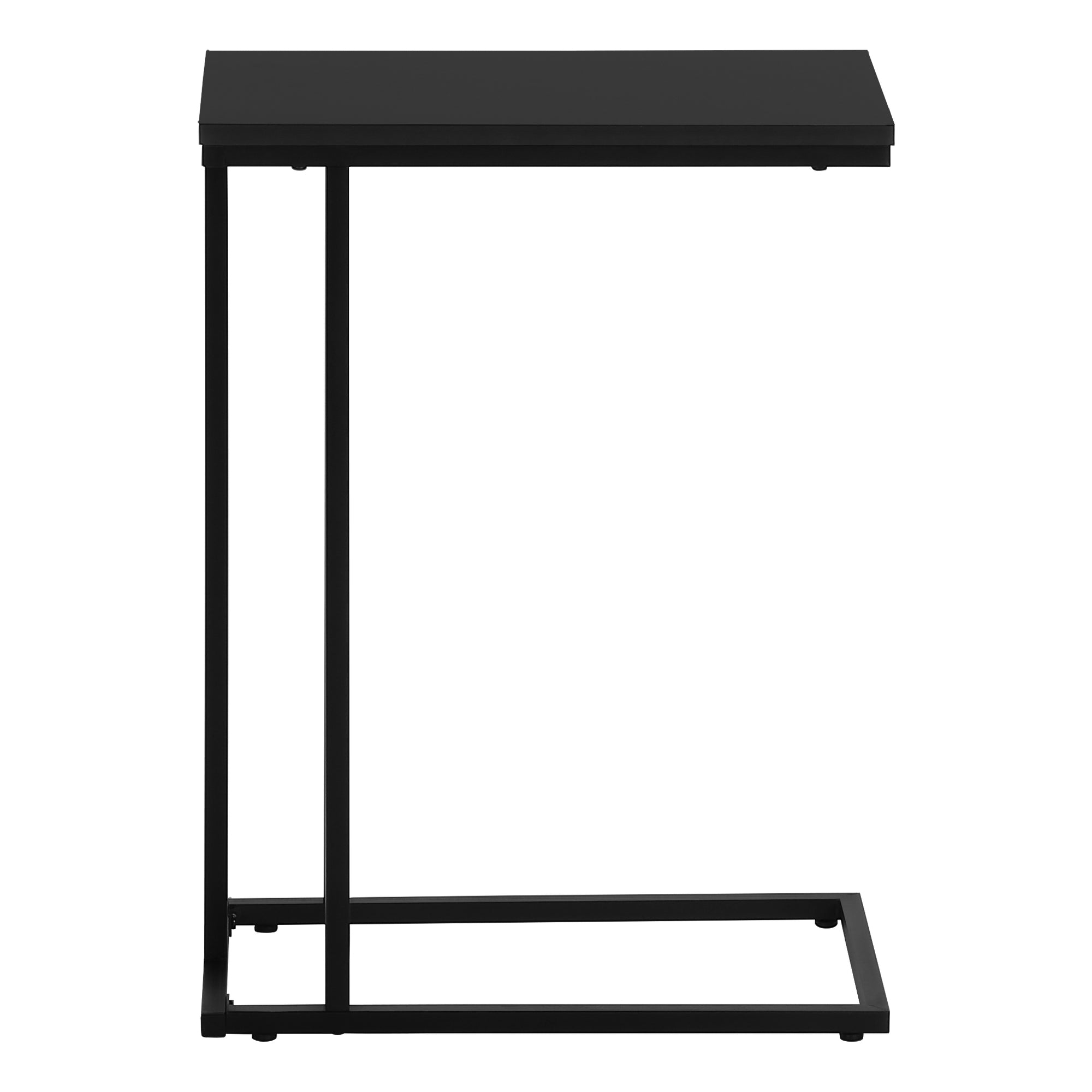 ACCENT TABLE - 25""H / BLACK / BLACK METAL