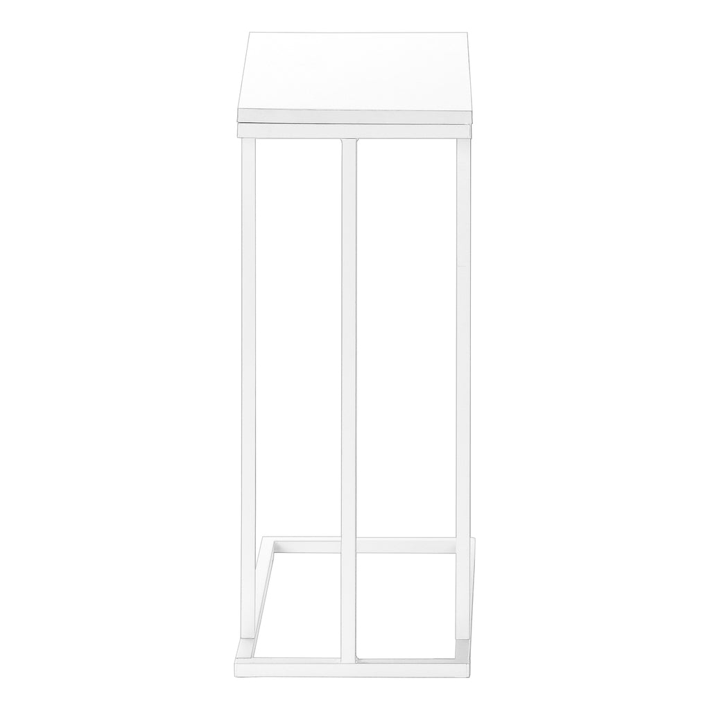 ACCENT TABLE - 25""H /WHITE / WHITE METAL