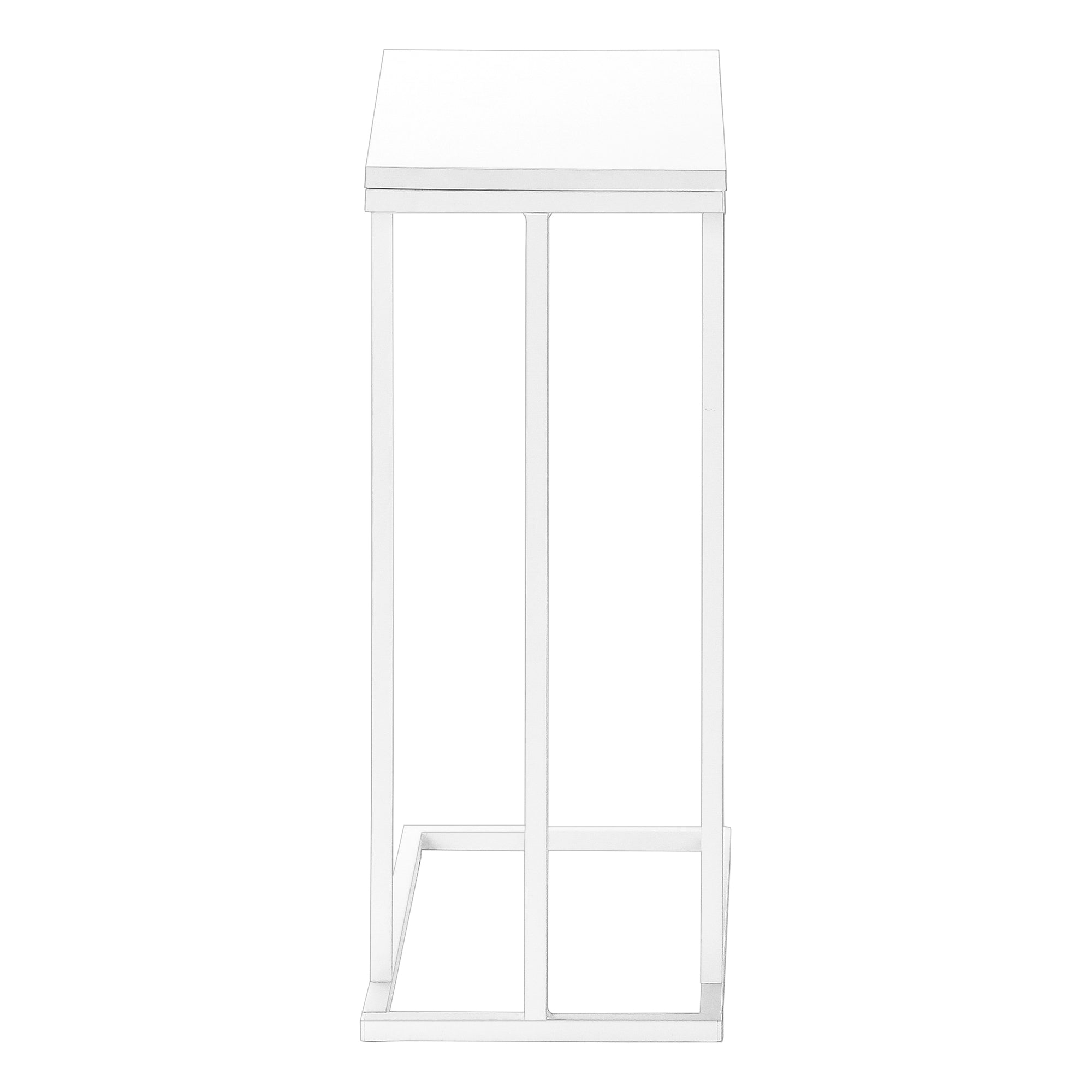 ACCENT TABLE - 25""H /WHITE / WHITE METAL