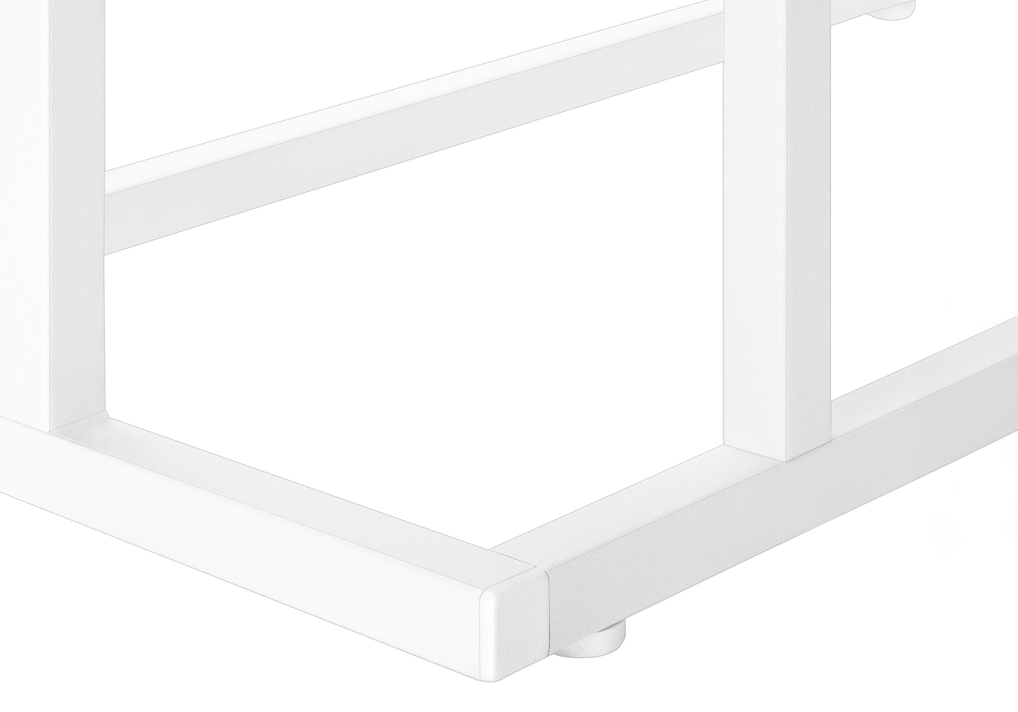 ACCENT TABLE - 25""H /WHITE / WHITE METAL