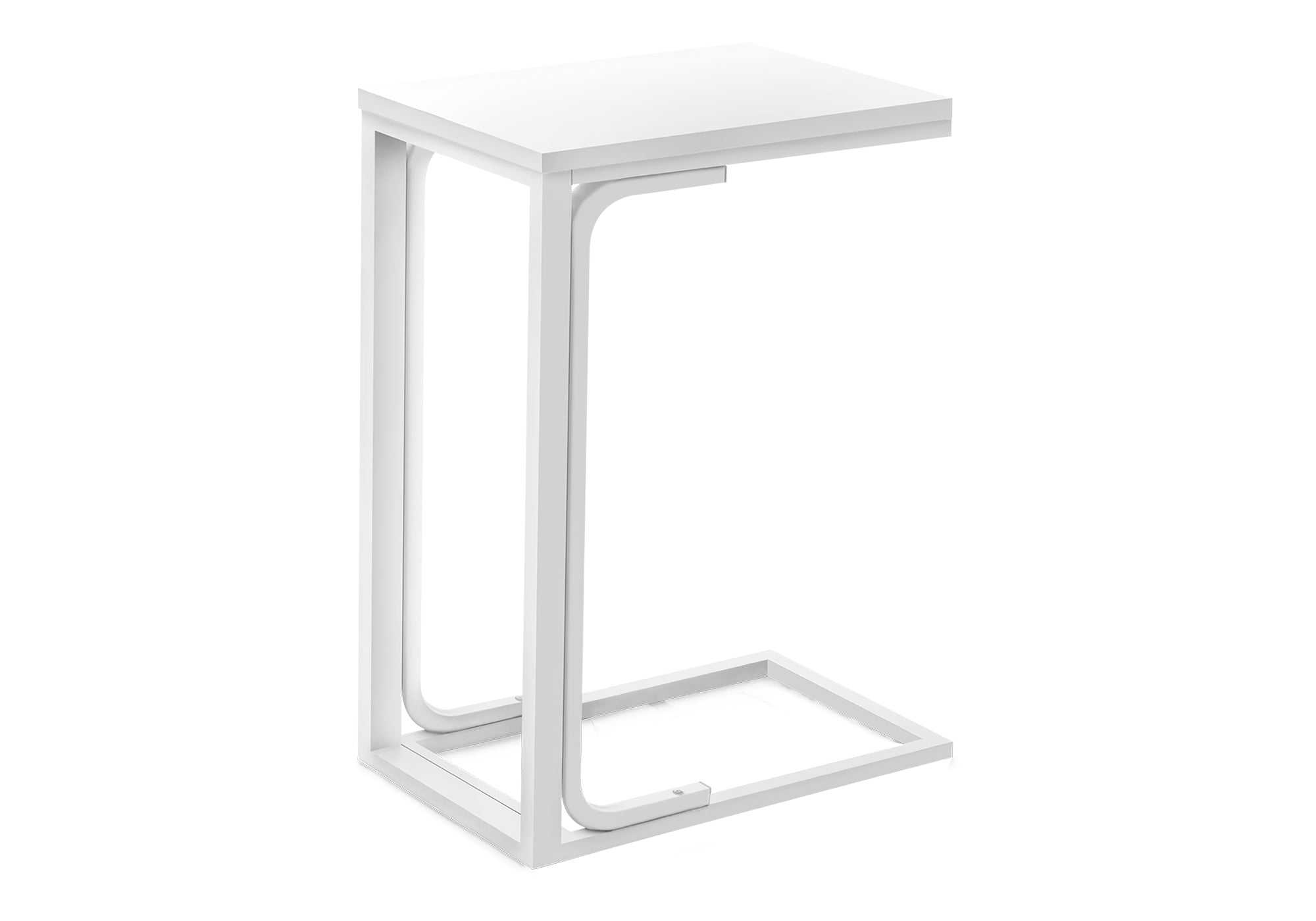 ACCENT TABLE - 25""H /WHITE / WHITE METAL