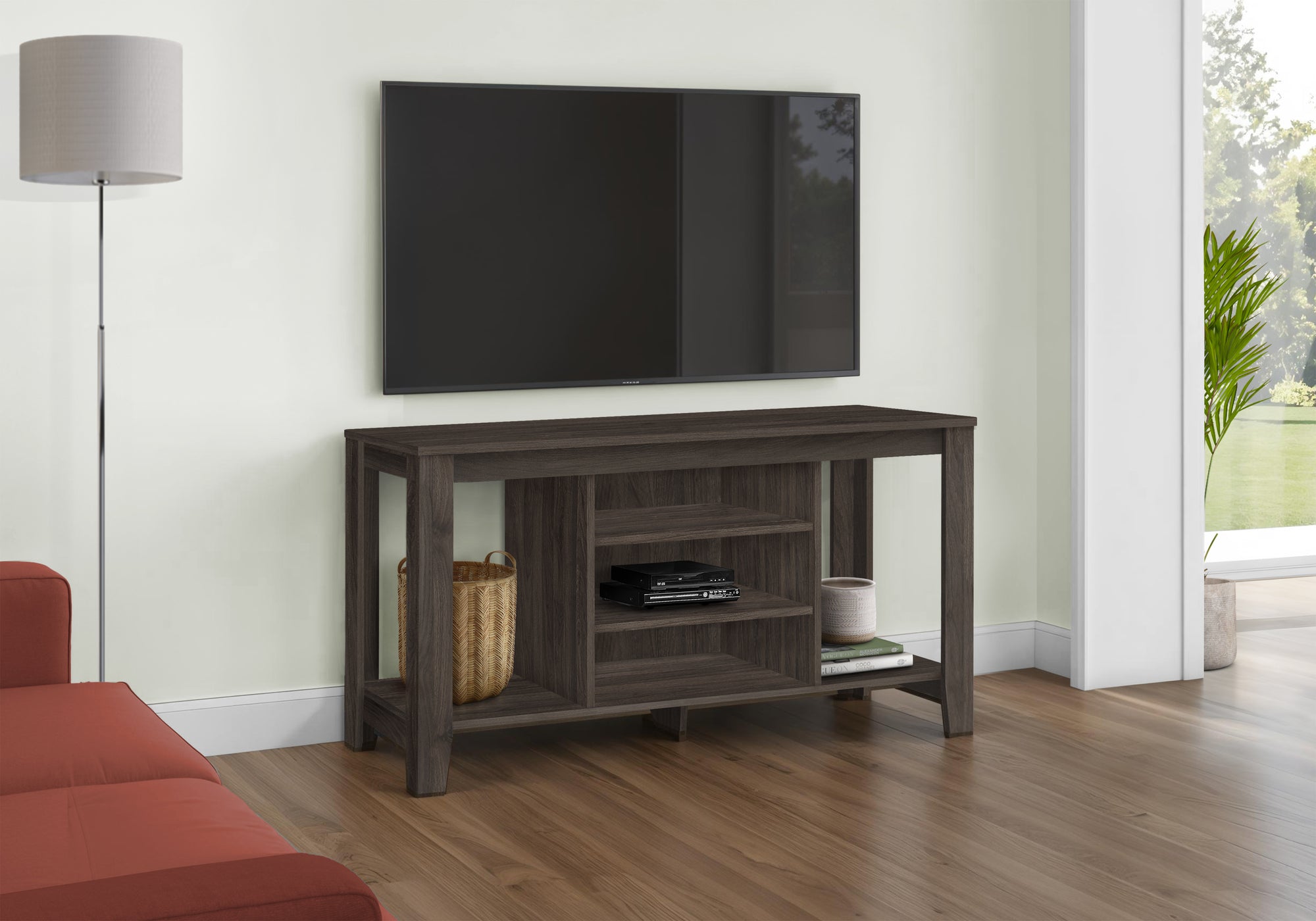TV STAND - 48""L / BROWN OAK