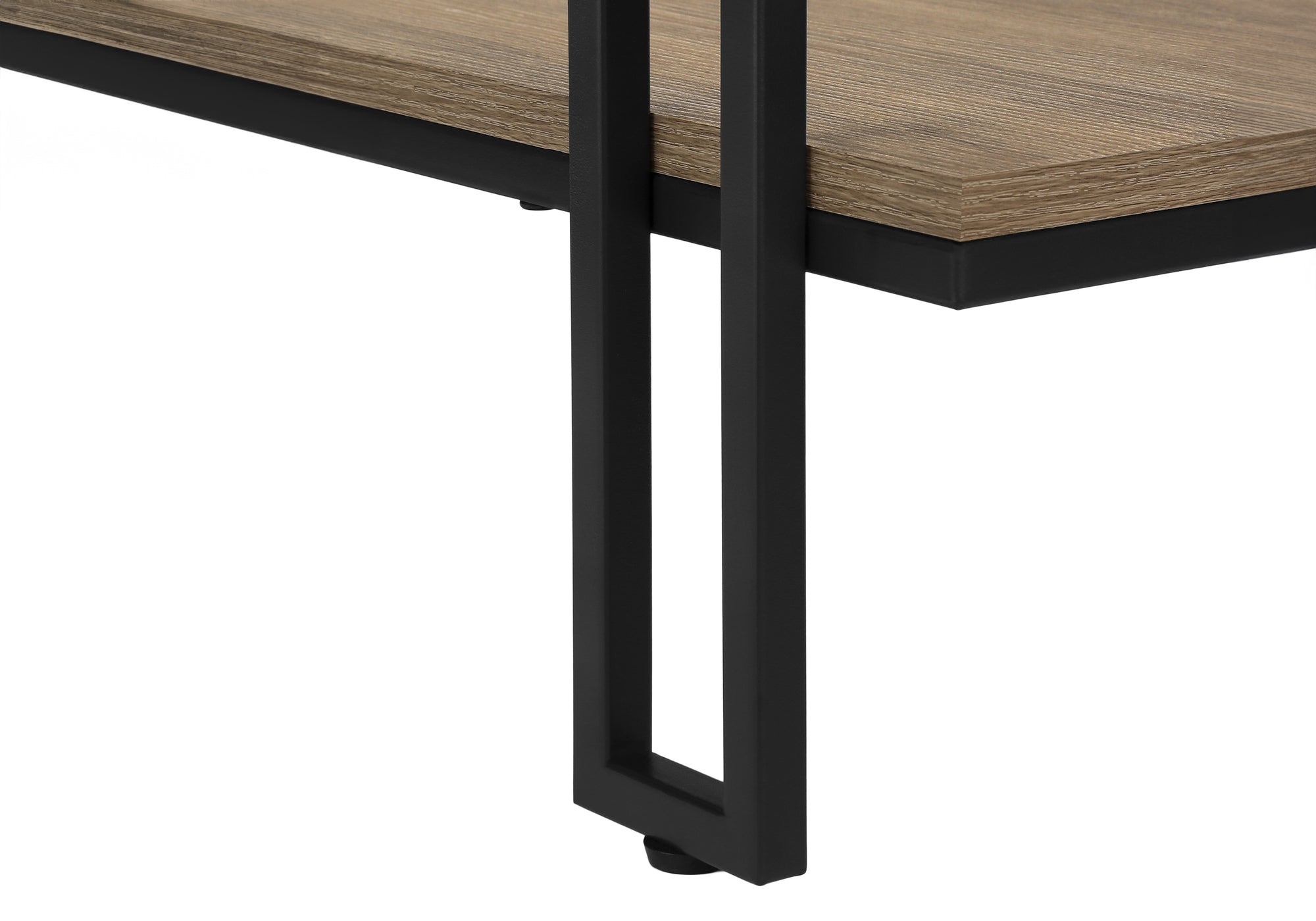 ACCENT TABLE - 48""L / TAUPE / BLACK METAL HALL CONSOLE