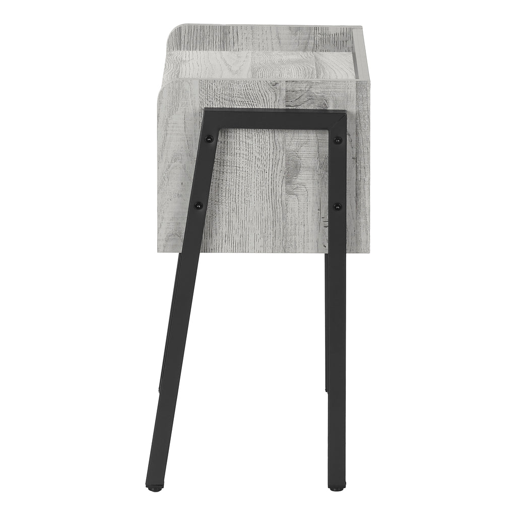 ACCENT TABLE - 23""H / GREY / BLACK METAL