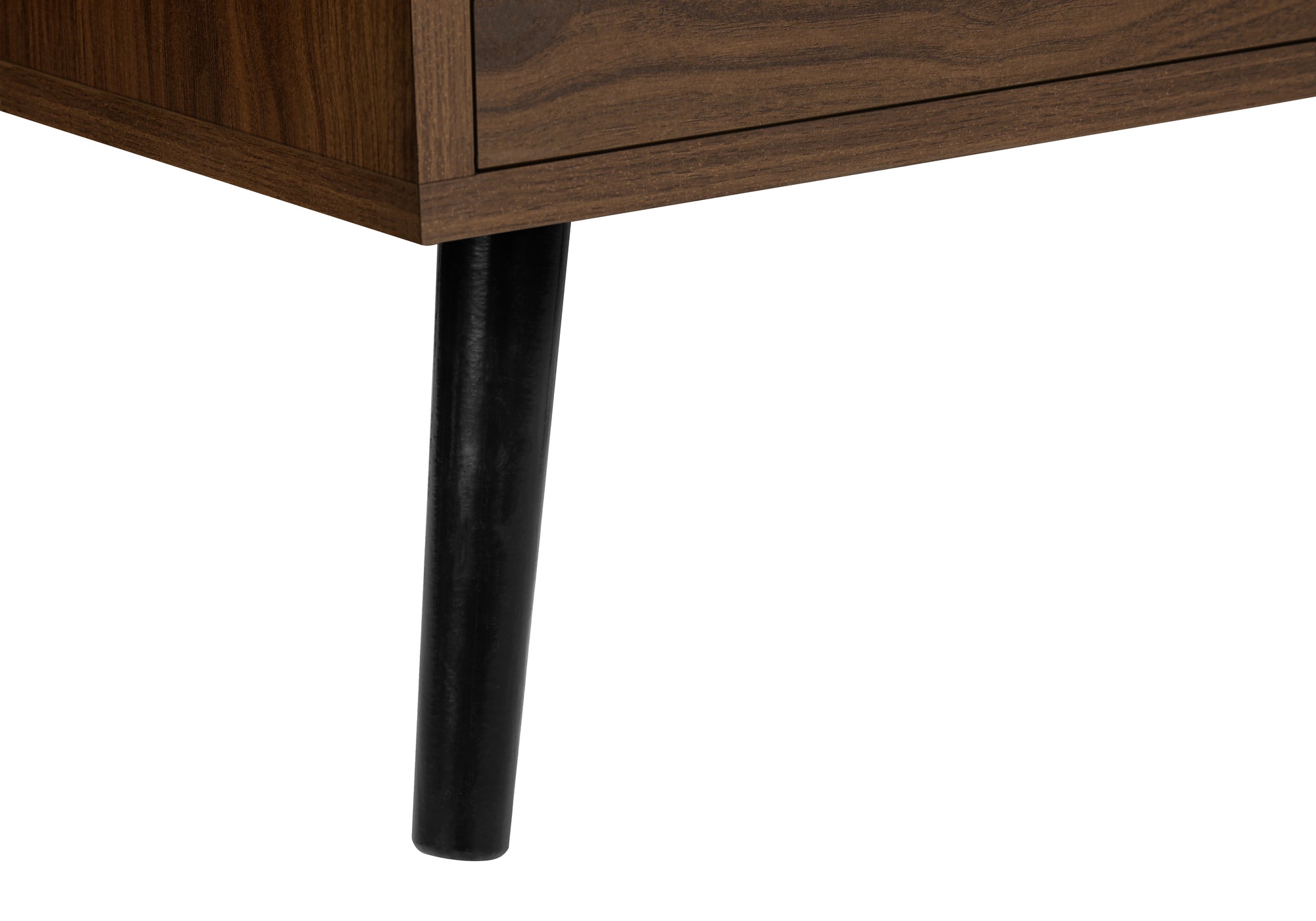 ACCENT TABLE - 24""H / WALNUT END TABLE WITH 2 DRAWERS