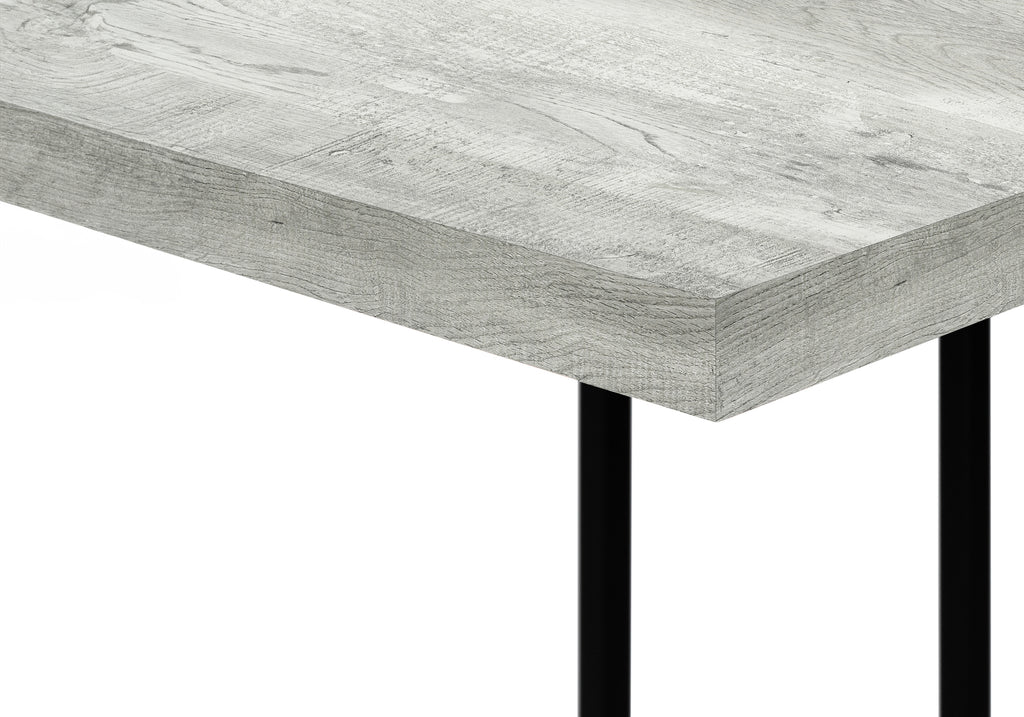 ACCENT TABLE - 25""H / GREY RECLAIMED WOOD / BLACK METAL
