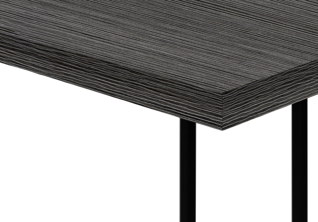 ACCENT TABLE - 25""H / GREY / BLACK METAL