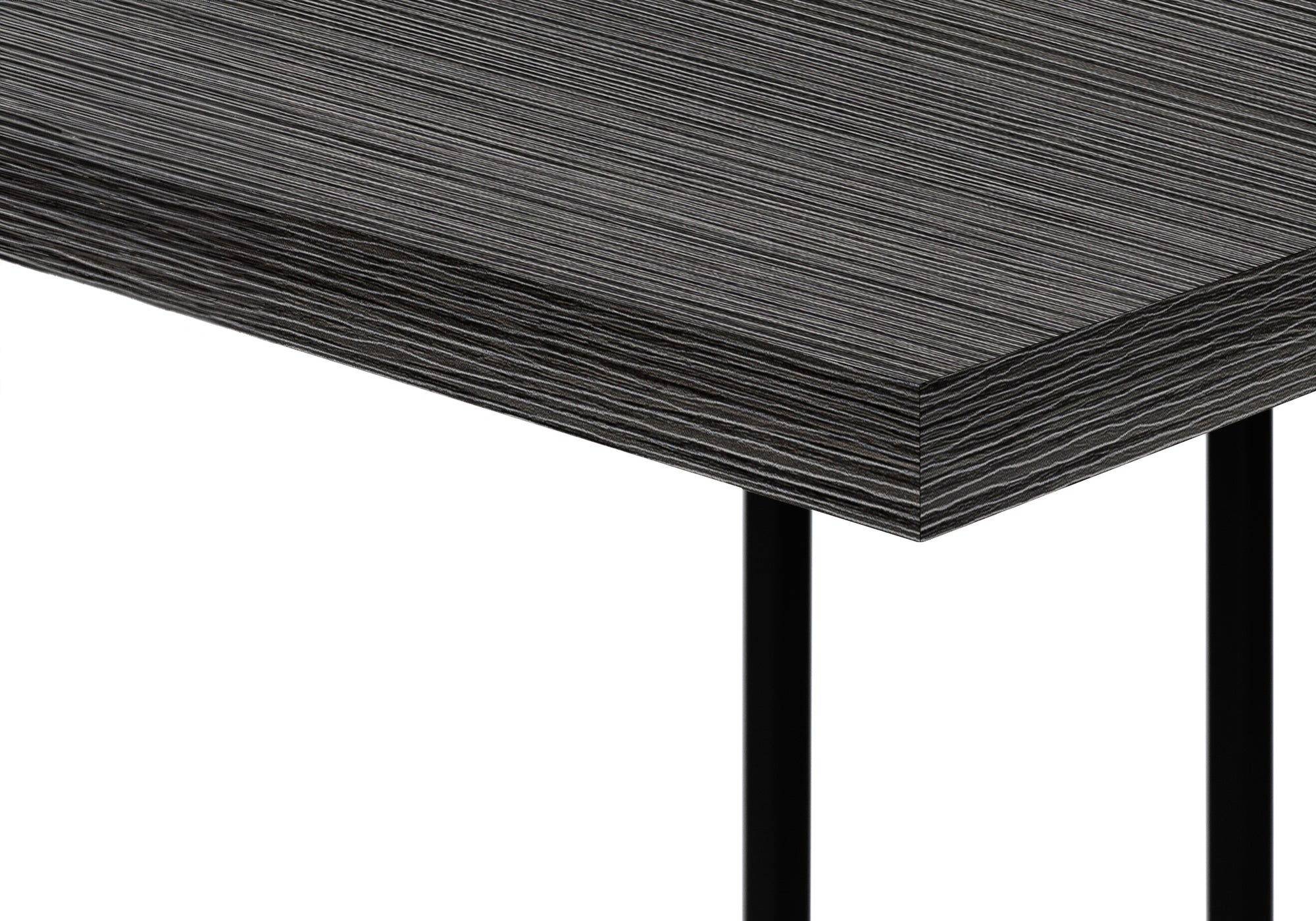 ACCENT TABLE - 25""H / GREY / BLACK METAL
