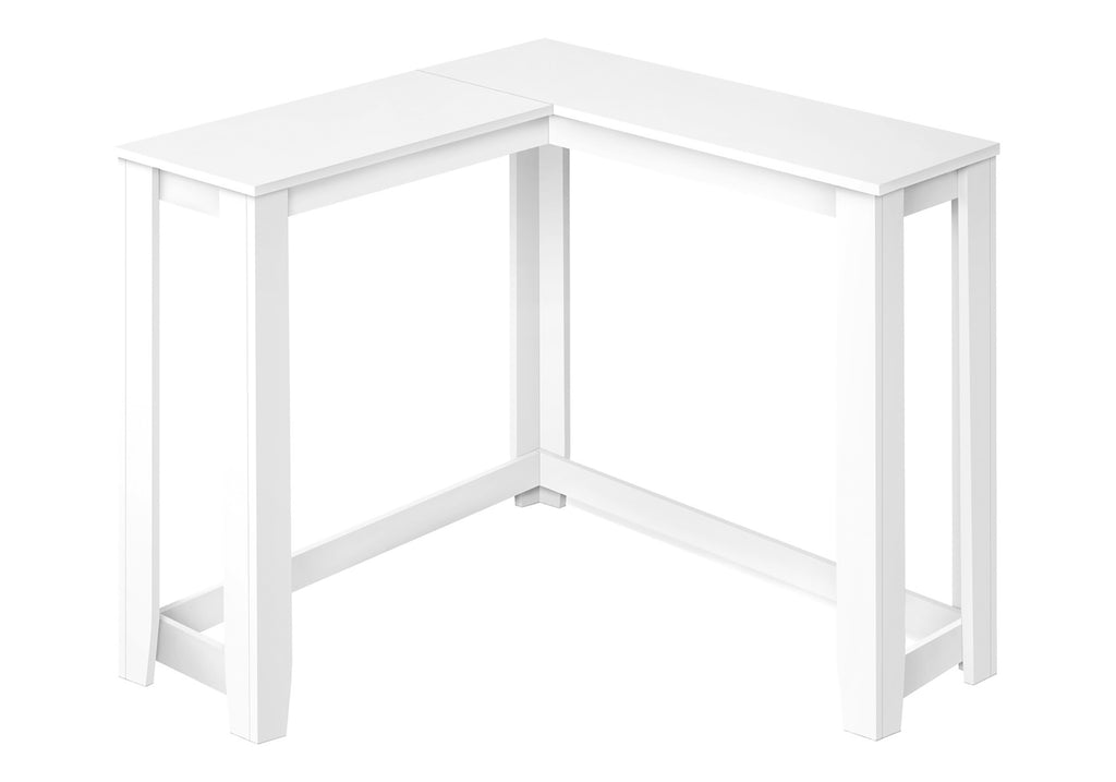 ACCENT TABLE - 36"" / WHITE CORNER CONSOLE