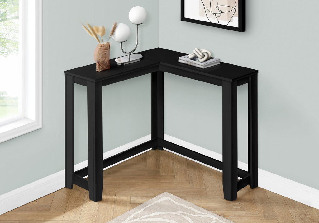 ACCENT TABLE - 36"" / BLACK CORNER CONSOLE