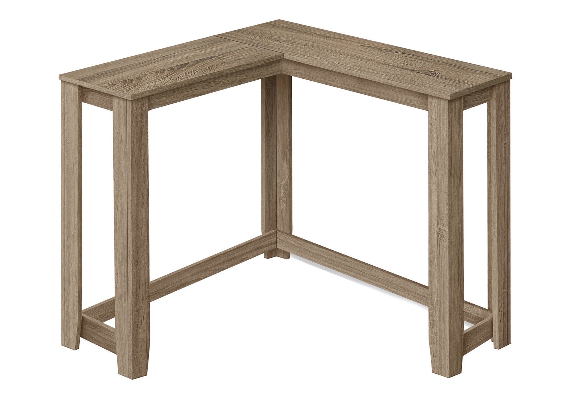 ACCENT TABLE - 36"" / DARK TAUPE CORNER CONSOLE