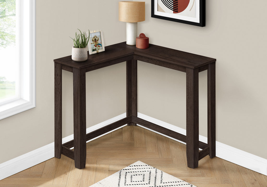 ACCENT TABLE - 36"" / ESPRESSO CORNER CONSOLE