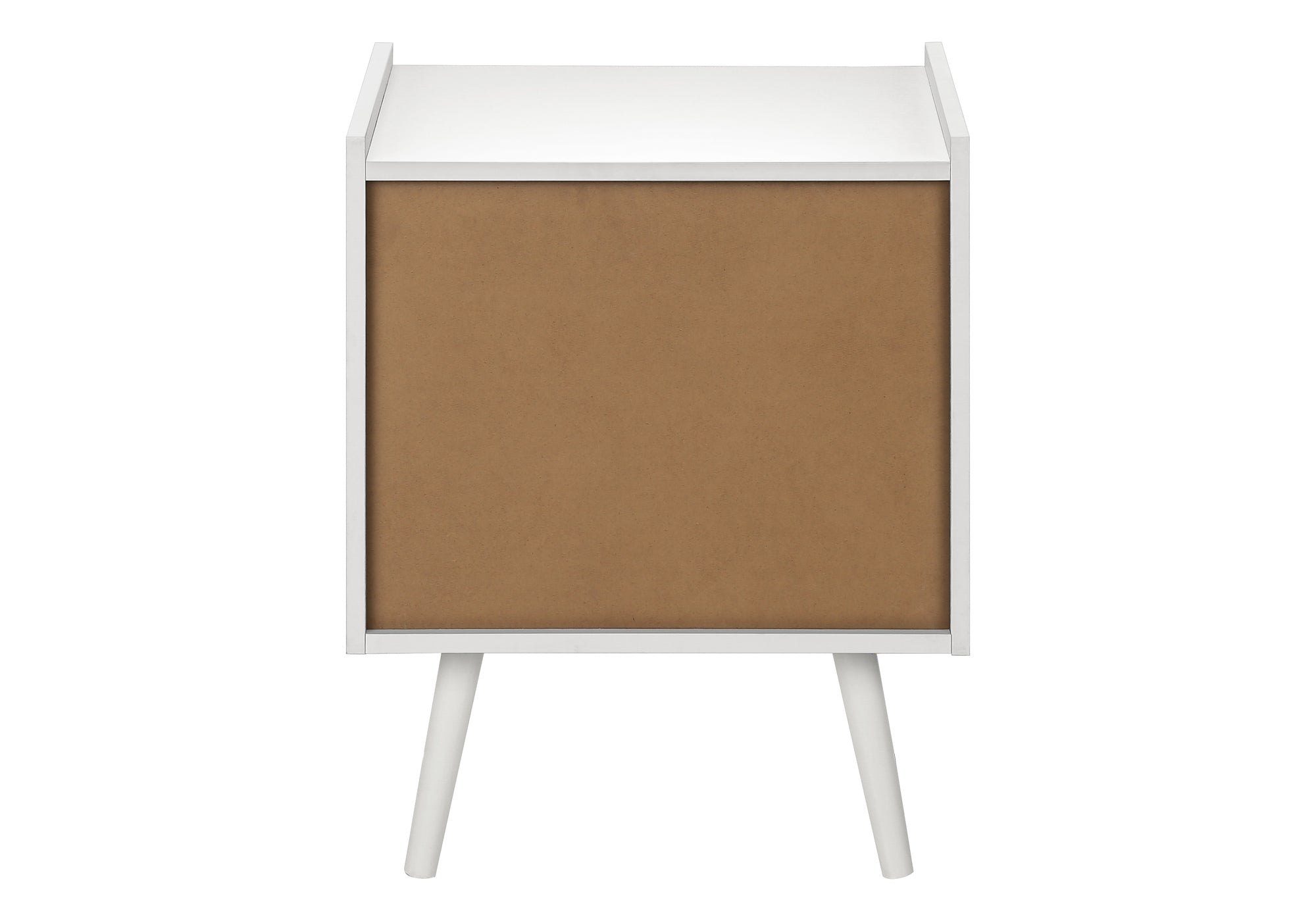ACCENT TABLE - 24""H / WHITE END TABLE WITH 1 DRAWER