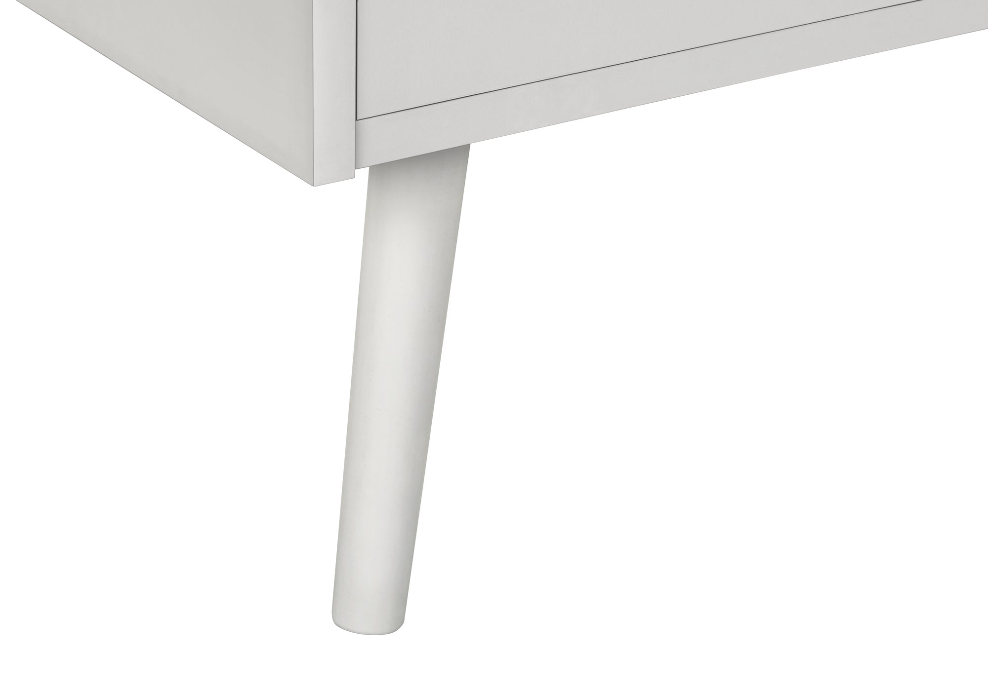 ACCENT TABLE - 24""H / WHITE END TABLE WITH 1 DRAWER