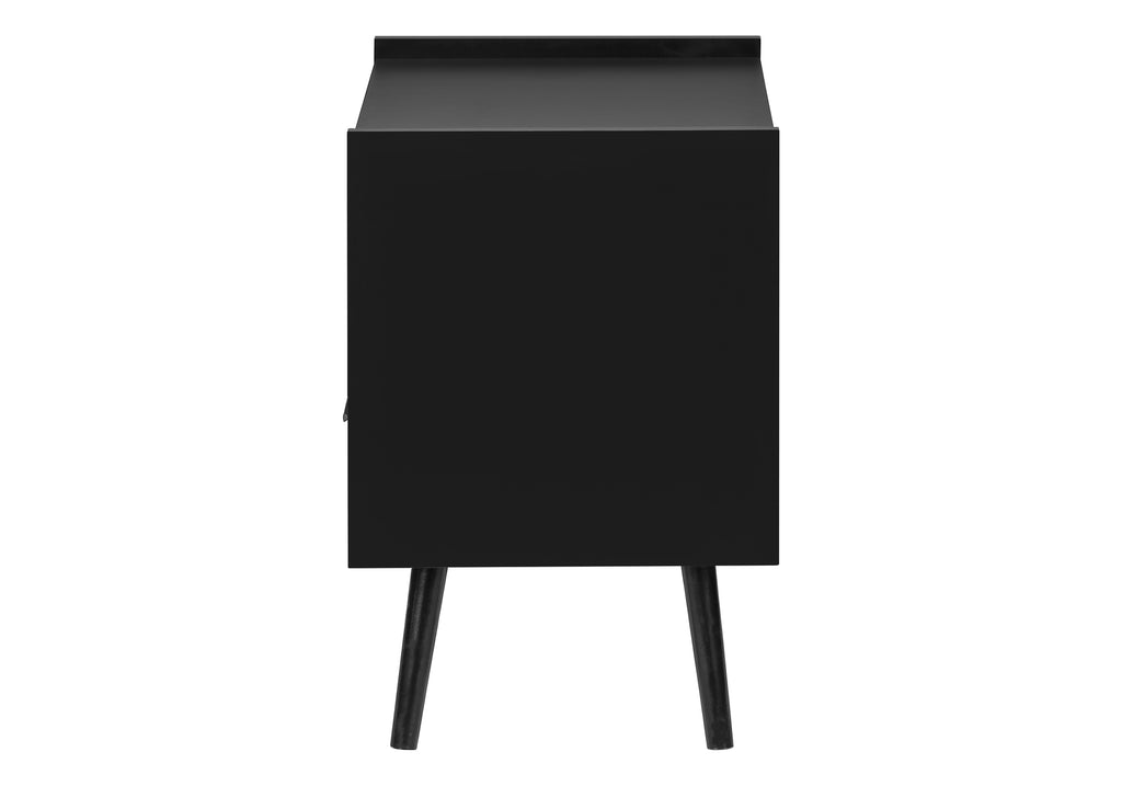 ACCENT TABLE - 24""H / BLACK END TABLE WITH 1 DRAWER